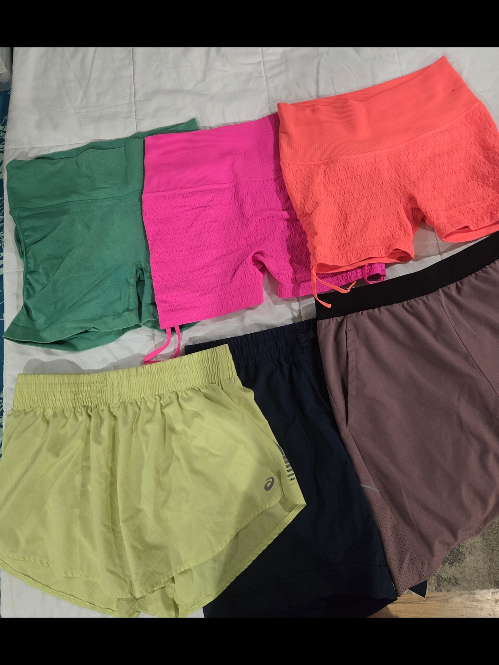 Lot Of 6 Assorted Women's Athletic Shorts ALL SIZED MEDIUM